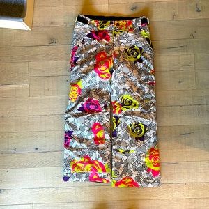 Ski/Snowboard Pants - 686 - Youth Girls Large - Flower Print